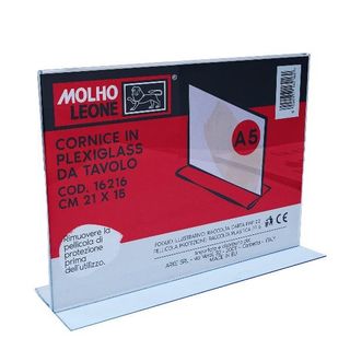 MOLHO LEONE CORNICE A T PLEXIG. DA TAVOLO 21X15