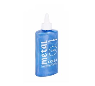 MONIKIDS CREATIVE - COLLA METAL BLU 177ml