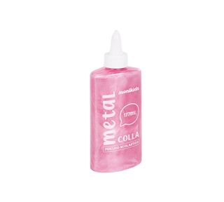 MONIKIDS CREATIVE - COLLA METAL ROSA 177ml