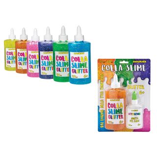 MONIKIDS CREATIVE - COLLA SLIME GLITTER 177ml+ATTIVATORE 60ml