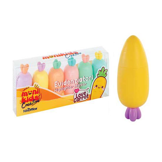 MONIKIDS CREATIVE - EVIDENZIATORE CARROT 6COLORI