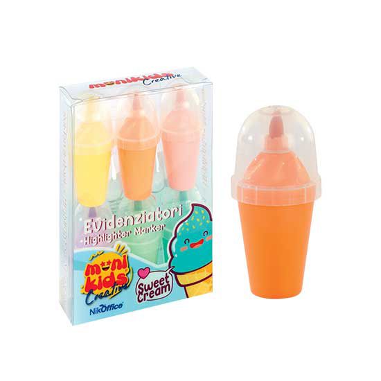 MONIKIDS CREATIVE - EVIDENZIATORE SWEET CREAM 6COLORI