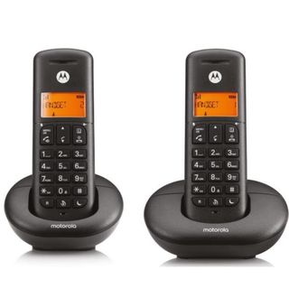 MOTOROLA E202 TELEFONO CORDLESS DECT DUO CON 2 PORTATILI VIVAVOCE TASTO NON DIS…