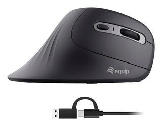 MOUSE ERGONOMICO CON CAVO (USB-C+A) - VERTICALE (245119)