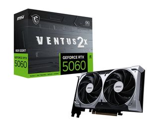 MSI GEFORCE RTX 5060 8G VENTUS 2X OC NVIDIA 8 GB GDDR7 DUAL FAN PCI Express x16…