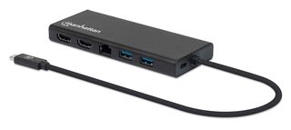 Manhattan 152747 Convertitore USB-C 3.0 a RJ45 2x HDMI