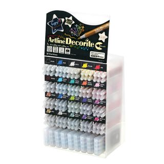 Marcatore Decorite - punta pennello - colori assortiti - Artline - expo 156 pez…