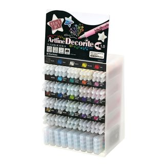Marcatore Decorite - punta tonda - colori assortiti - Artline - espositore 156 …