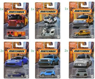 Matchbox European Streets Die-Cast veicoli assortitis 10,5x16cm