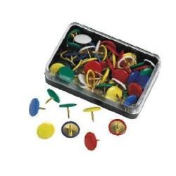Molho Leone - Puntine da disegno - copertura in plastica - bianco - pacco da 50