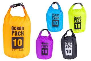 NATALUNA BORSA IMPERMEABILE A TRACOLLA NYLON 10 LITRI 5COLORI
