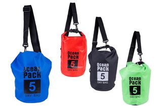NATALUNA BORSA IMPERMEABILE A TRACOLLA PVC 5 LITRI 4COLORI