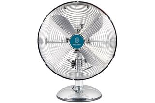 NATALUNA VENT.DA TAVOLO VINTAGE CROMO 45W COVERI 30CM POTENZA 65WATT - MOTORE A…