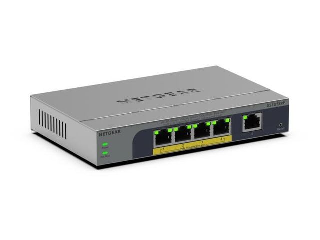 NETGEAR GS105EPP Non gestito Gigabit Ethernet (10/100/1000) Supporto Power over…