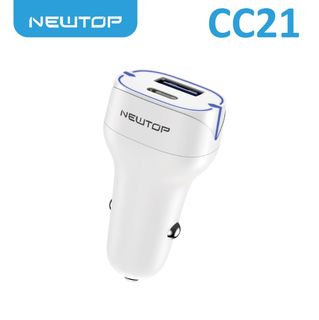 NEWTOP CC21 CARICATORE DA MACCHINA QC3.0 + PD 38W