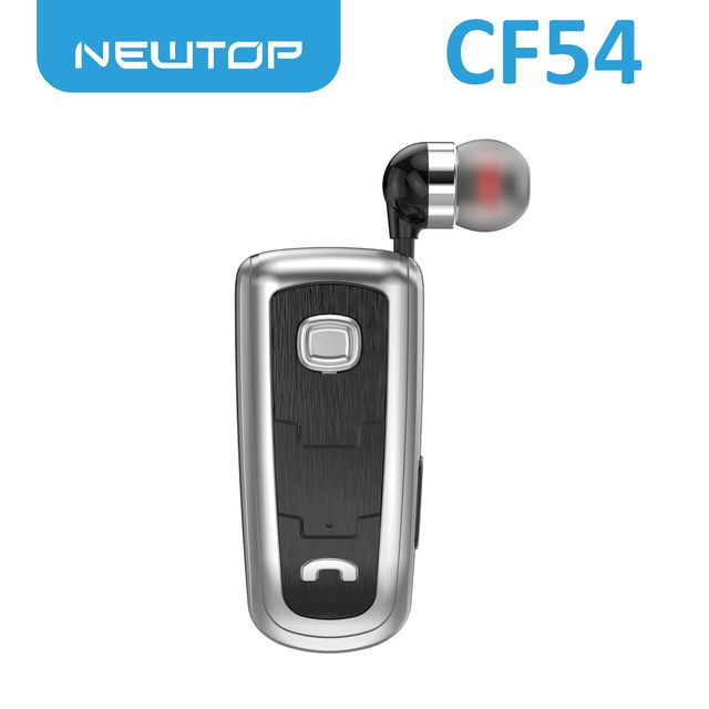 NEWTOP CF54 AURICOLARE RETRATTILE CON CLIP WIRELESS PER SMARTPHONE