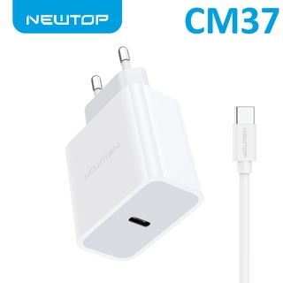 NEWTOP CM37 CARICATORE USB-C PD 25W CON TYPE-C/TYPE-C