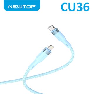 NEWTOP CU36 NYLON CAVO TYPE-C/LIGHTNING 100CM