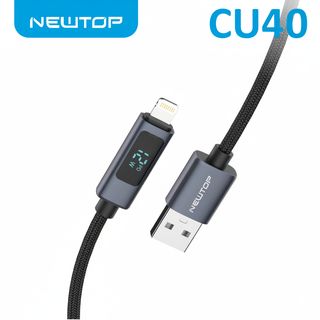 NEWTOP CU40 CAVO USB/LIGHTNING 100CM CON DISPLAY A LED