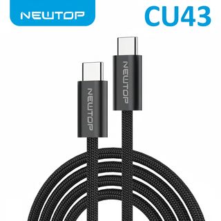 NEWTOP CU43 240W CAVO NYLON TYPE-C/TYPE-C 100CM