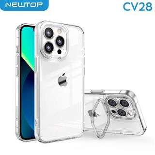 NEWTOP CV28 TPU CLEAR CAMERA COLOR STAND APPLE IPHONE 14 PLUS