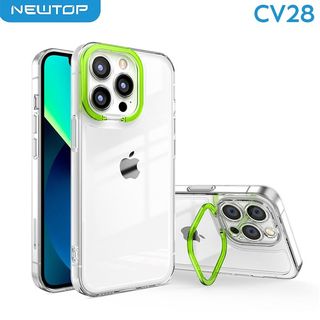 NEWTOP CV28 TPU CLEAR CAMERA COLOR STAND APPLE IPHONE 14 PLUS
