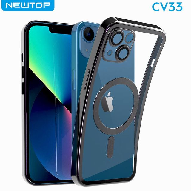 NEWTOP CV33 COVER CROMO RINGS APPLE IPHONE 16