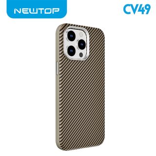 NEWTOP CV49 A RIGHE IN FIBRA DI CARBONIO PER APPLE IPHONE 15 PRO