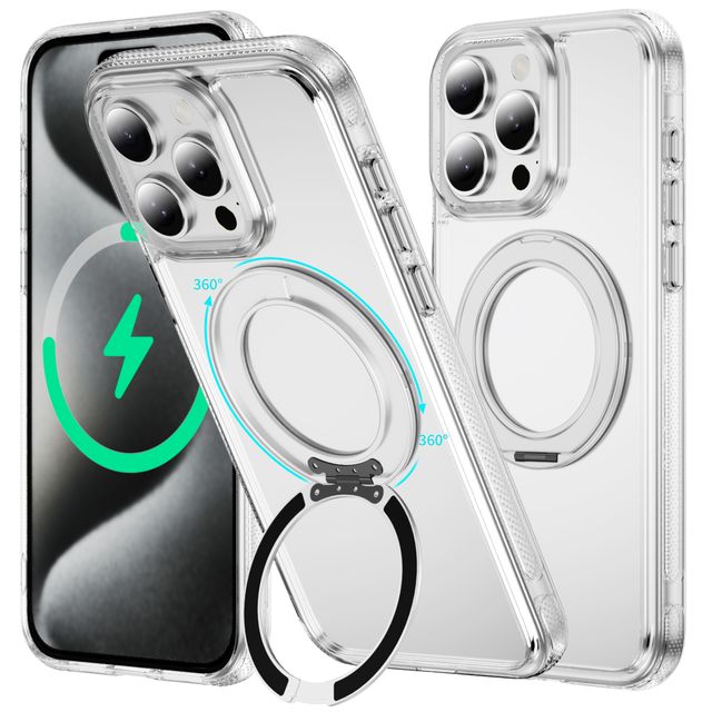 NEWTOP CV74 COVER ROTATING RING APPLE IPHONE 15 PRO