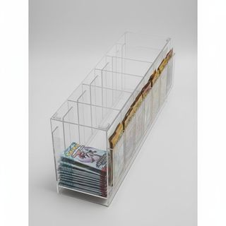 NEWTOP ESPOSITORE PER CARTA DA GIOCO IN ACRILICO IMPILABILE 451.5*131*209MM PX00