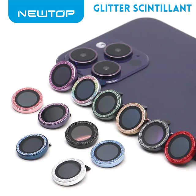 NEWTOP FOTOCAMERA GLITTER SCINTILLANT 9H VETRO TEMPERATO