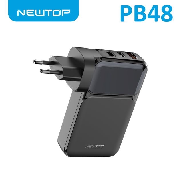 NEWTOP PB48 POWER BANK FAST CHARGING PD CON SPINA 10000MAH NERO