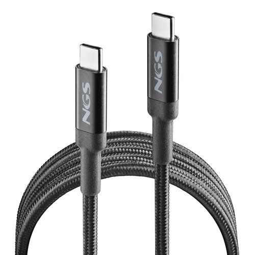 NGS CAVO USB-C MASCHIO/MASCHIO PER RICARICA RAPIDA 65 W 2 MT NERO