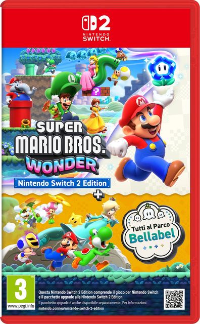 NINTENDO SWITCH 2 SUPER MARIO BROS WONDER + TUTTI AL PARCO BELLABEL