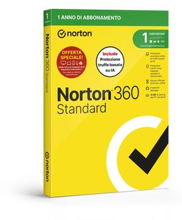 NORTON 360 STANDARD 2026 ANTITRUFFA- ATTACH 1 DISPOSITIVO 12 MESI 10GB BACKUP B…