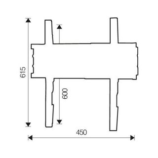 Nilox - Kit montaggio (montaggio a muro) - per pannello piatto - acciaio - nero…