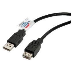 Nilox - Prolunga USB - USB (F) a USB (M) - USB 2.0 - 3 m - nero