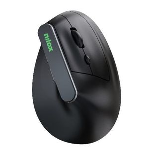 Nilox NXMOEVR01B, Ottico, Bluetooth, 1600 DPI, Nero