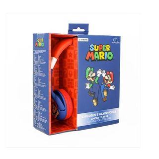 OTL Super Mario - Cuffie - on-ear - cablato - jack 3,5 mm - blu