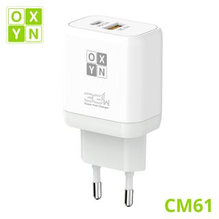 OXYN CM61 CARICATORE DA MURO USB-A + PD 33W