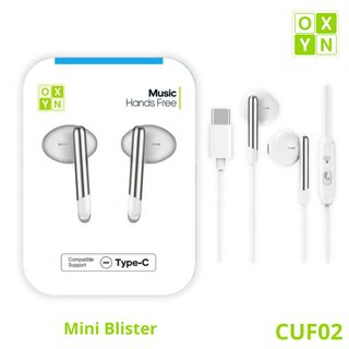 OXYN CUF02 MINI BLISTER AURICOLARI UNIVERSALE TYPE-C