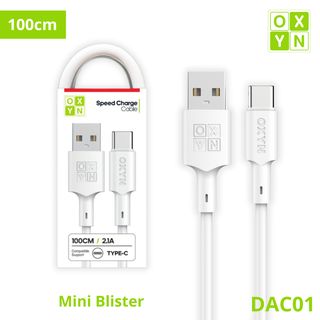 OXYN DAC01 MINI BLISTER CAVO USB/TYPE-C 100CM