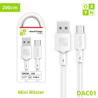OXYN DAC01 MINI BLISTER CAVO USB/TYPE-C 200CM