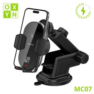 OXYN SUPPORTO MC07 SMARTPHONE CON RICARICA WIRELESS CON VENTOSA LUNGA