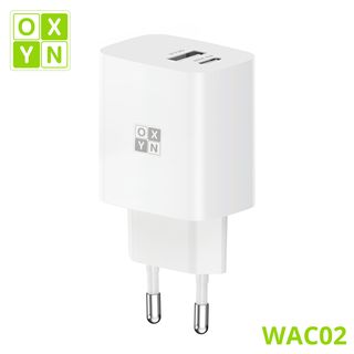 OXYN WAC02 CARICATORE QC3.0 + PD 20W