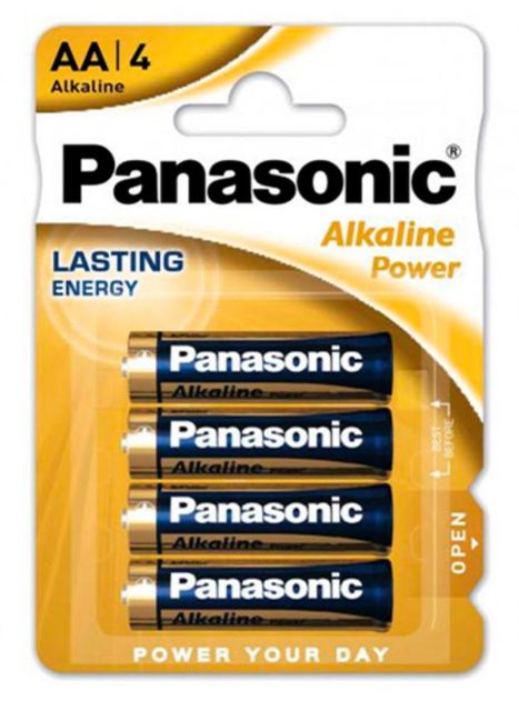 PANASONIC PILA ALKALINE POWER AA BL4
