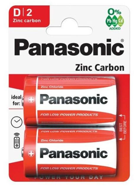 PANASONIC PILA ZINC CARBON D BL2
