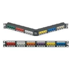 PANDUIT PANN.1U ARRETR.PER 24 RJ45U NERO