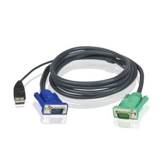 ATEN Micro-Lite 2L-5205U - Cavo tastiera / video / mouse (KVM) - USB, HD-15 (VG…