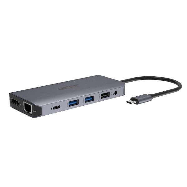 Acer 12-In-1 Type-C Adapter - Docking station - USB-C - 2 x HDMI, DP - GigE - p…